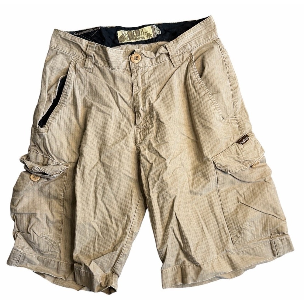Gotcha‎ Cargo Shorts Mens Size 28 Khaki Ripstop Utility Surf Skate